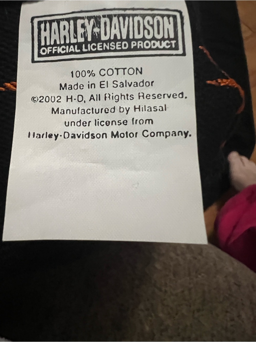 Harley-Davidson Black & Orange Logo Towel - Picture 3 of 3